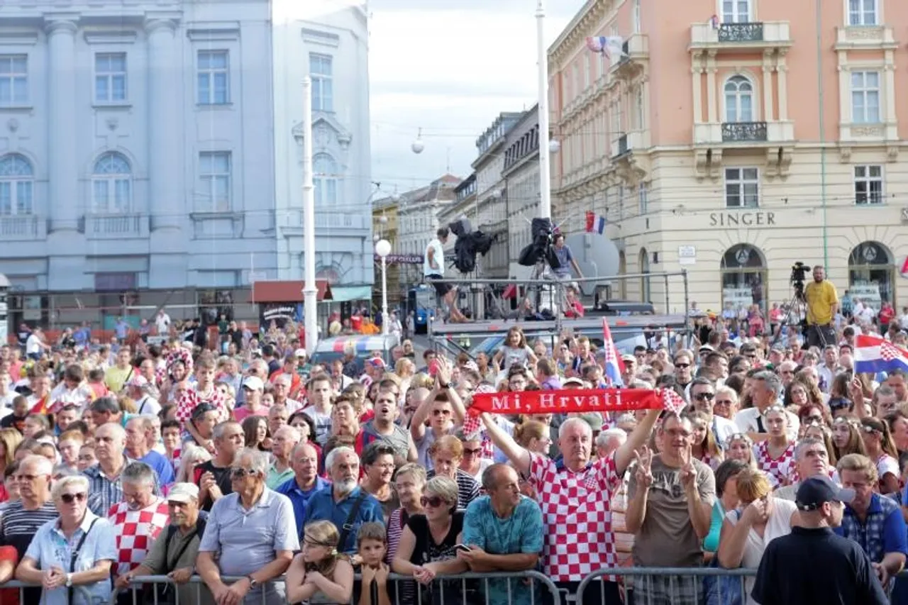 Doček hrvatskih vaterpolista u Zagrebu