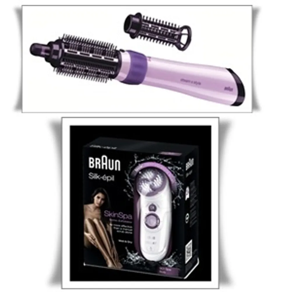 Poklanjamo vam Braun SilkEpil Skin Spa Sonic exfoliator za piling kože i Braun creation parni uvijač