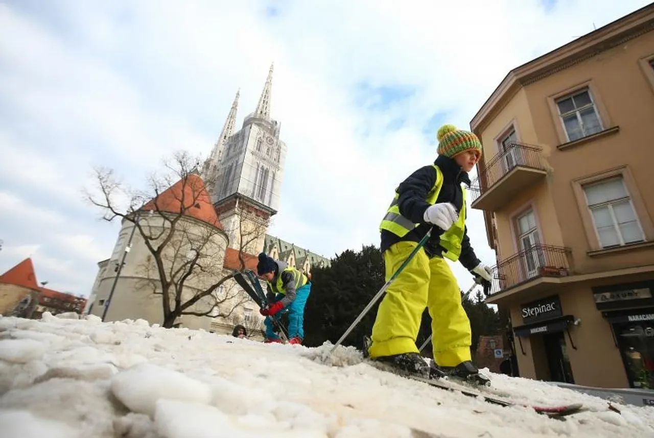 staza, skijanje, Zagreb, snijeg, Bakačeva