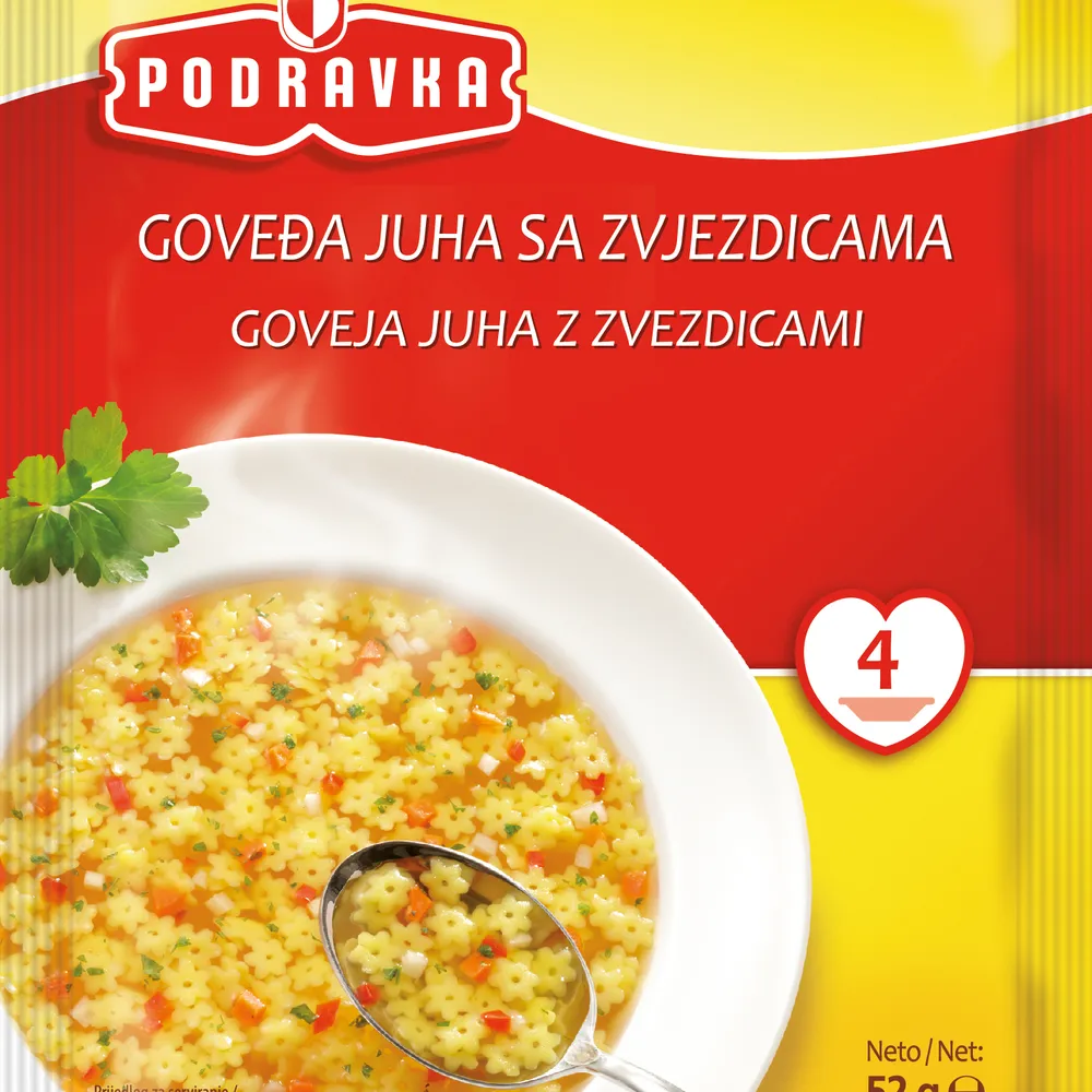 Podravka goveđa juha sa zvjezdicama 52g