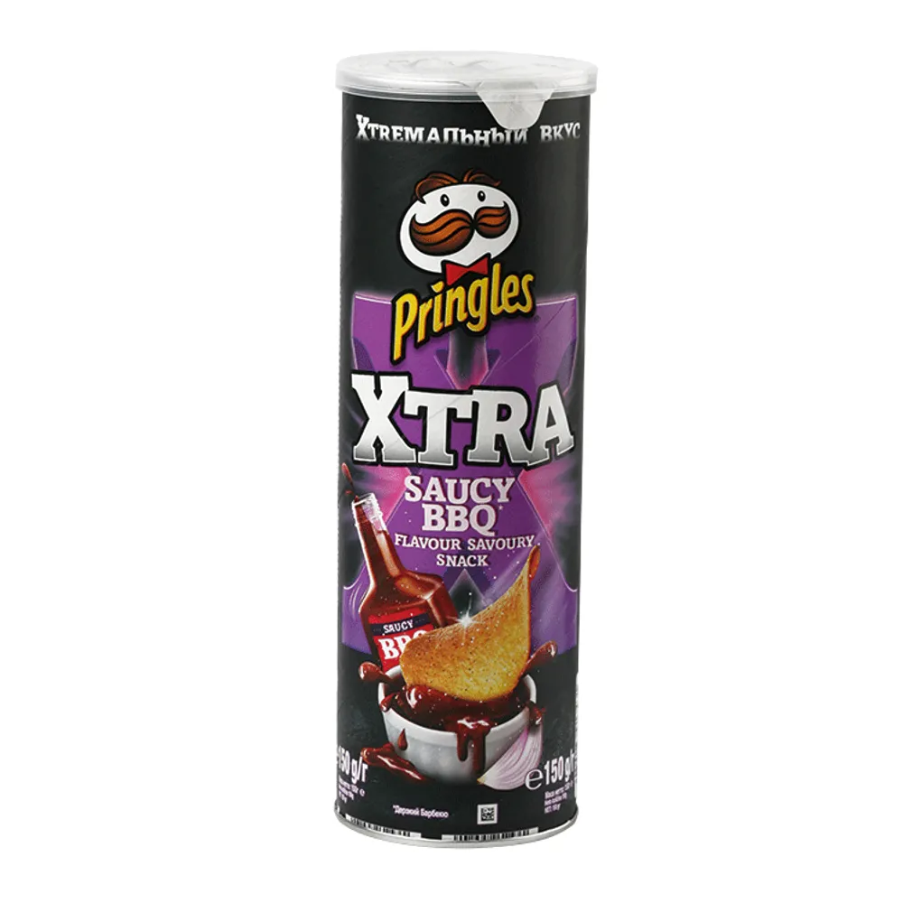 Čips Pringles Xtra barbeque 150g