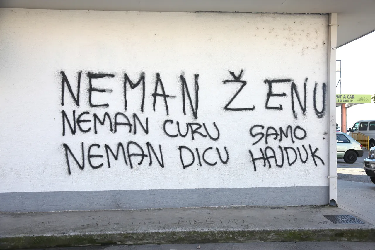 Grafitom u Vodicama dokazao predanost matičnom klubu: 'Neman ženu, nemam curu, neman dicu... Samo Hajduk'