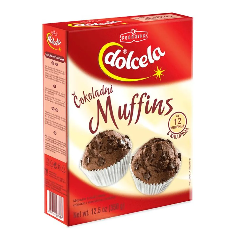 Muffins čokoladni 350 g Dolcela