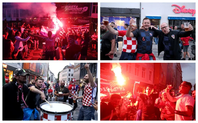 Hrvatski navijači u Kopenhagenu