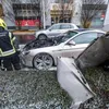 Zapalio se BMW nasred ceste u Zagrebu