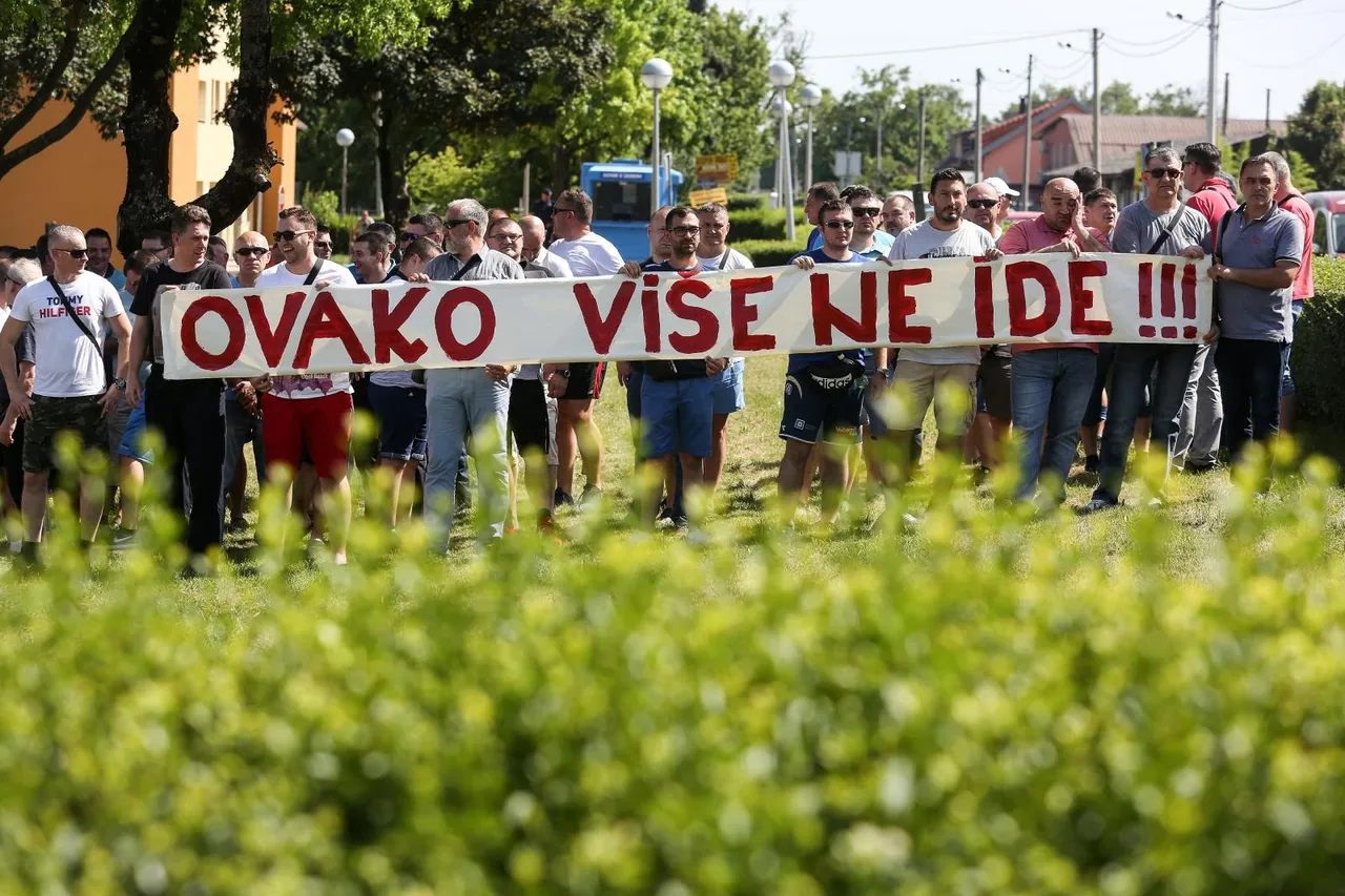 Prosvjed pravosudnih policajaca ispred zatvora Remetinec