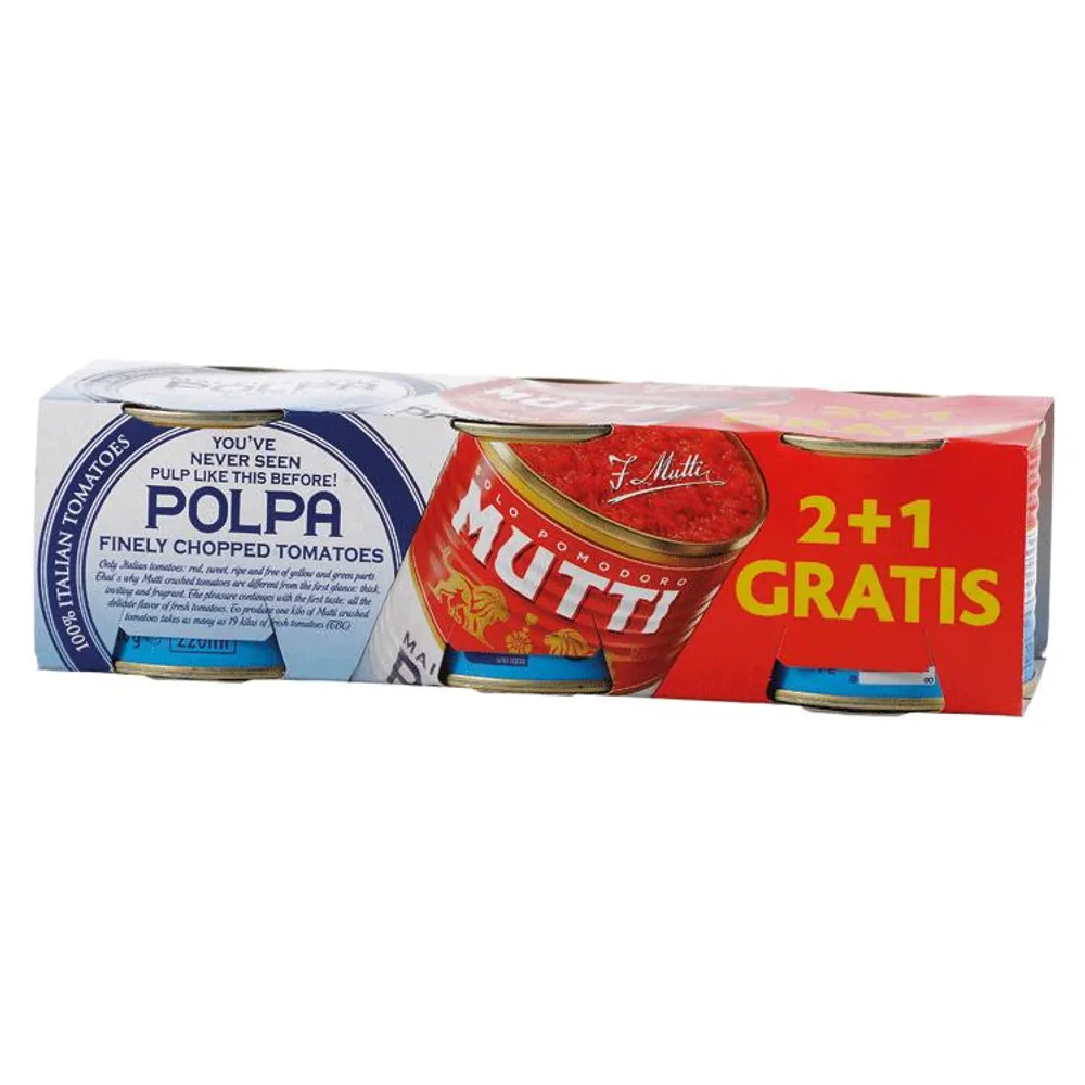 Mutti rajčica sjeckana 3x210g