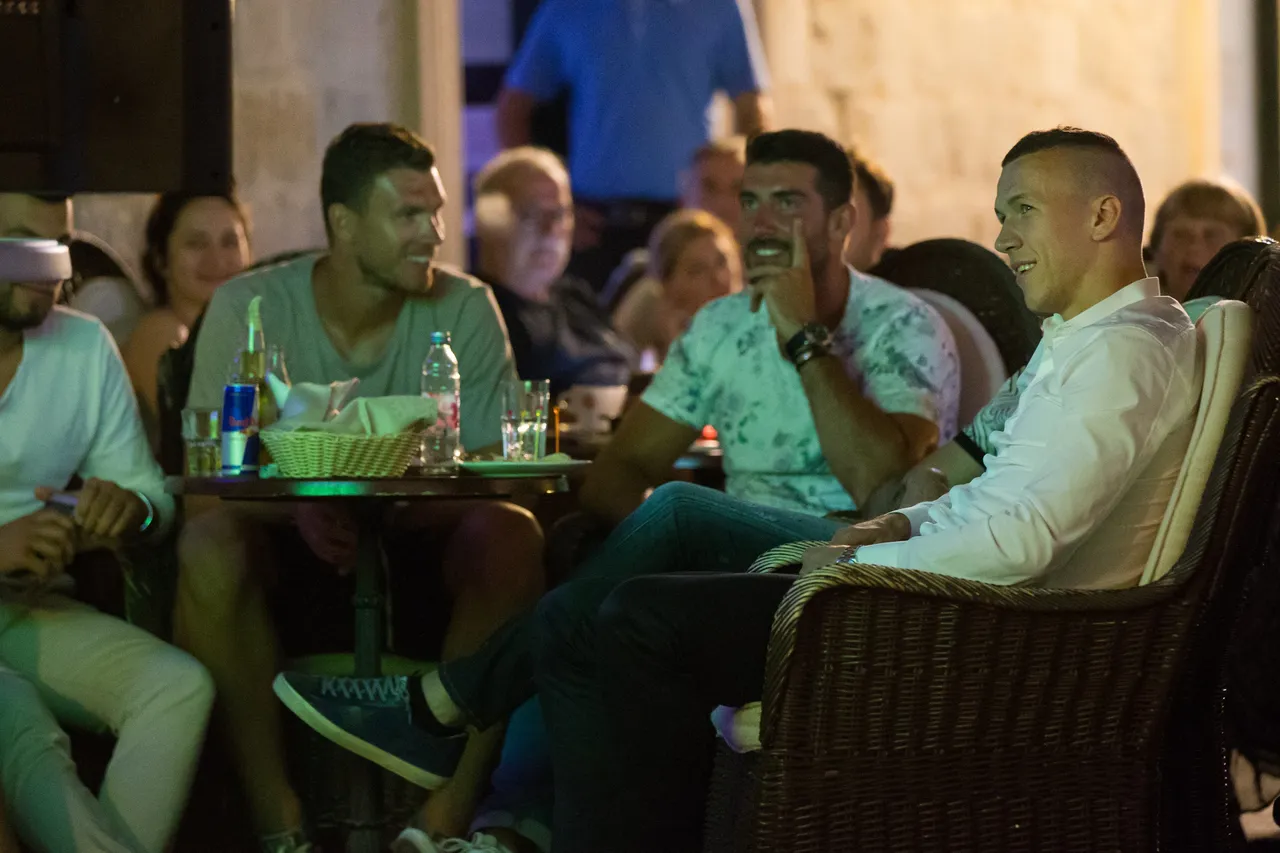 Ivan Perišić i Edin Džeko u Dubrovniku gledali četvrtfinale Eura