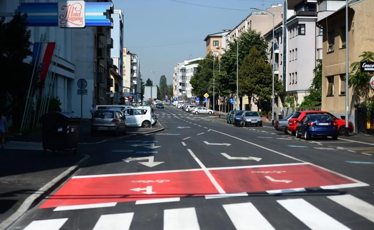 Biciklisti u Zagrebu dobili dio kolnika poput automobila