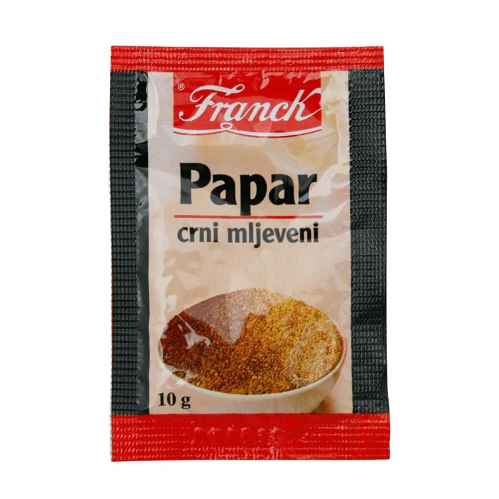 Papar crni mljeveni 10 g Franck