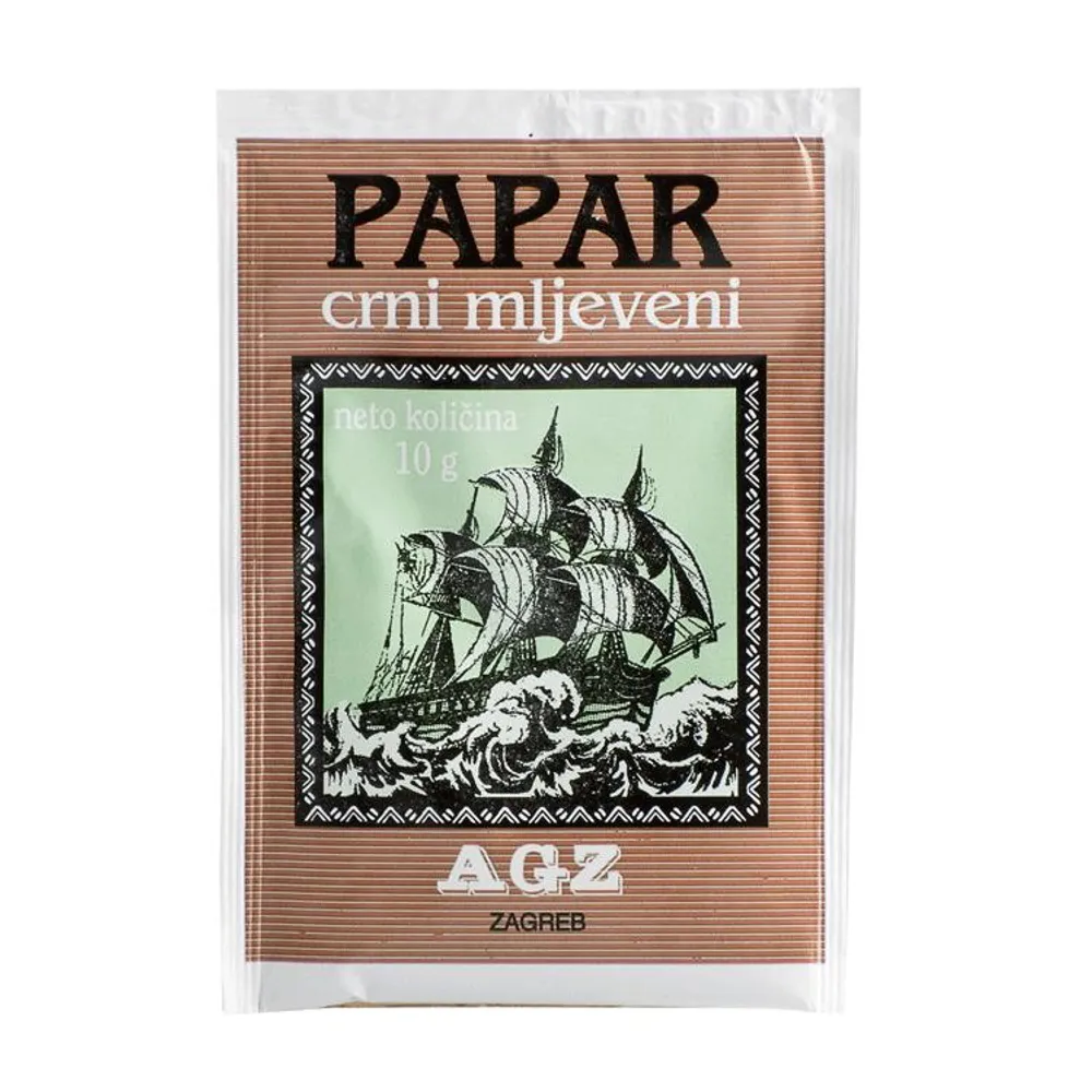 Papar crni mljeveni 10 g Agz