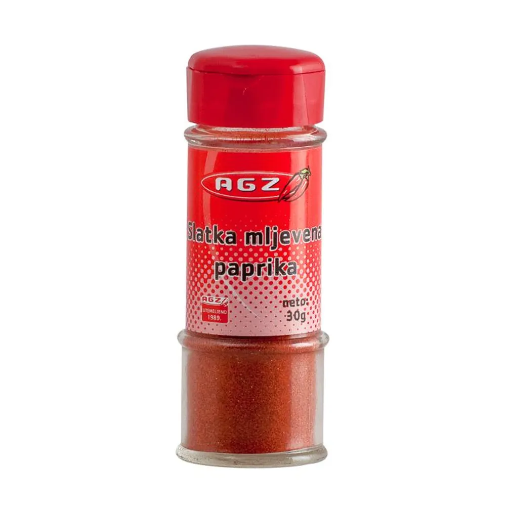 Paprika mljevena slatka 30 g bočica AGZ