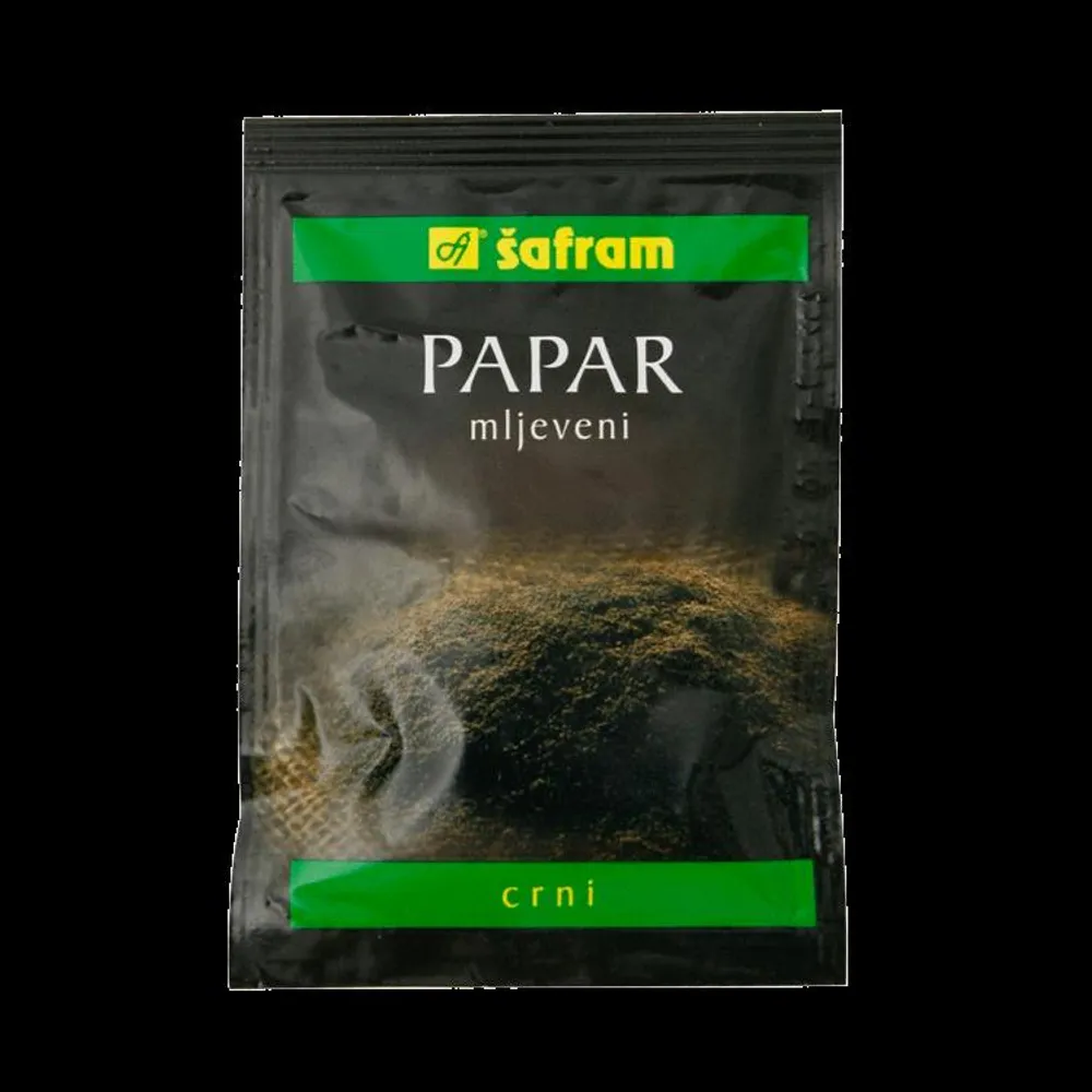 Papar crni mljeveni 10 g Šafram