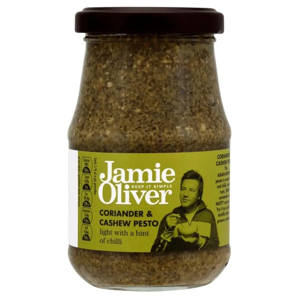 Jamie Oliver Pesto s korijanderom i indijskom oraščićem 190g