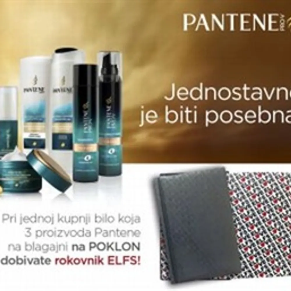 Poklanjamo vam poklon pakete Pantene proizvoda + ELFS rokovnik