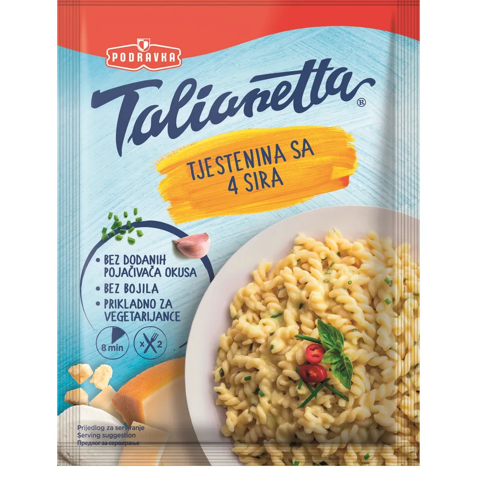 Tjestenina s 4 vrste sira 145 g Talianetta