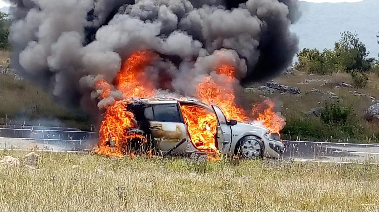 automobil se zapalio