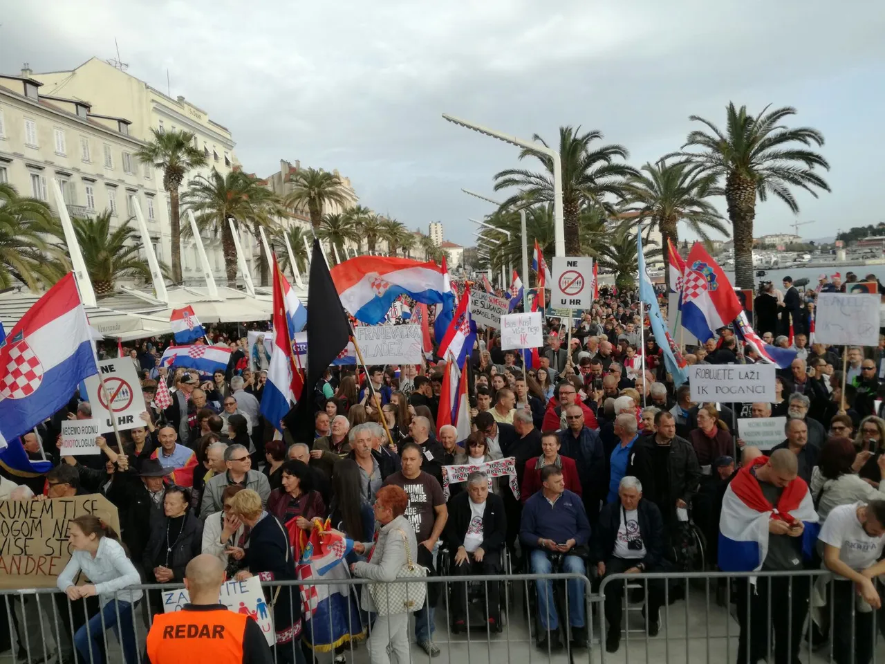Prosvjed u Splitu