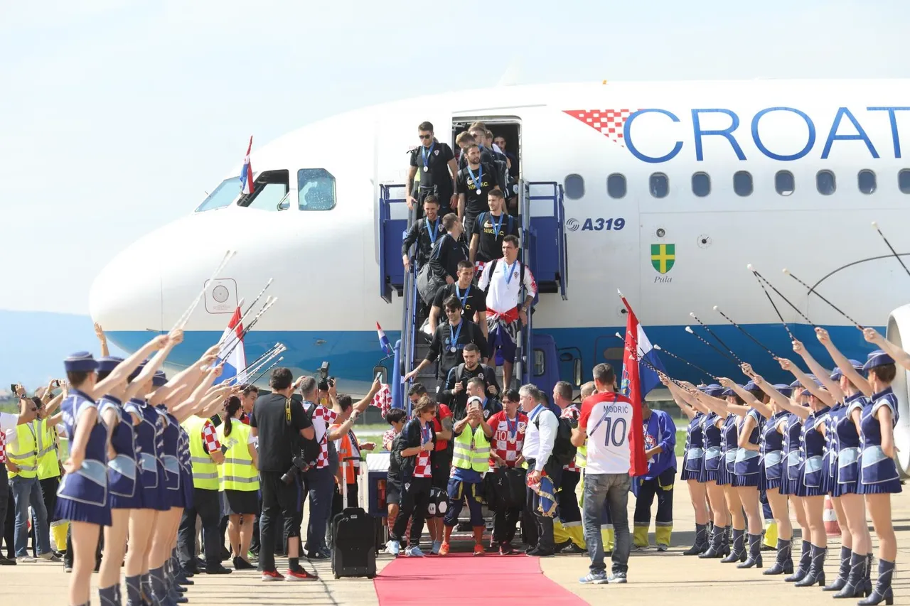 Doček reprezentacije nakon osvajanja srebrne medalje na Svjetskom prvenstvu u Rusiji 2018.