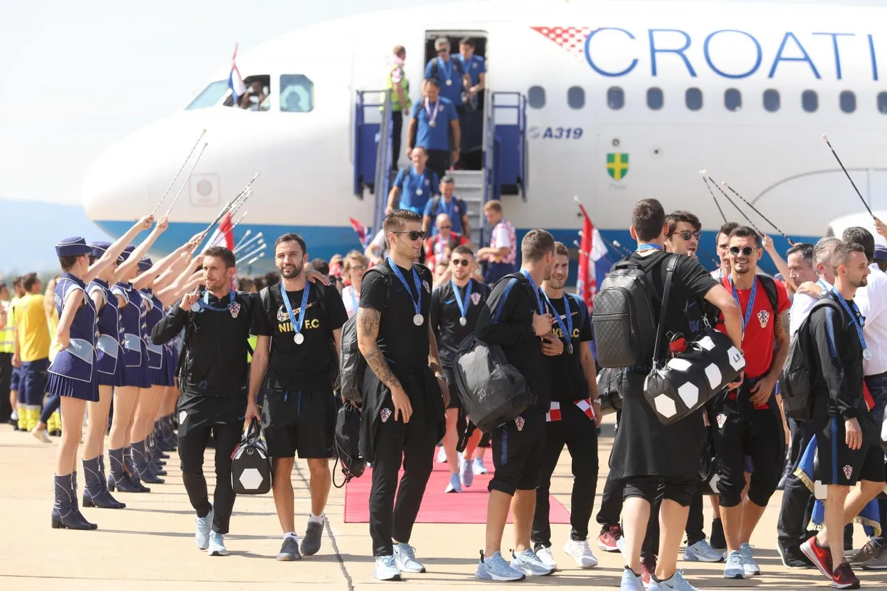 Doček reprezentacije nakon osvajanja srebrne medalje na Svjetskom prvenstvu u Rusiji 2018.