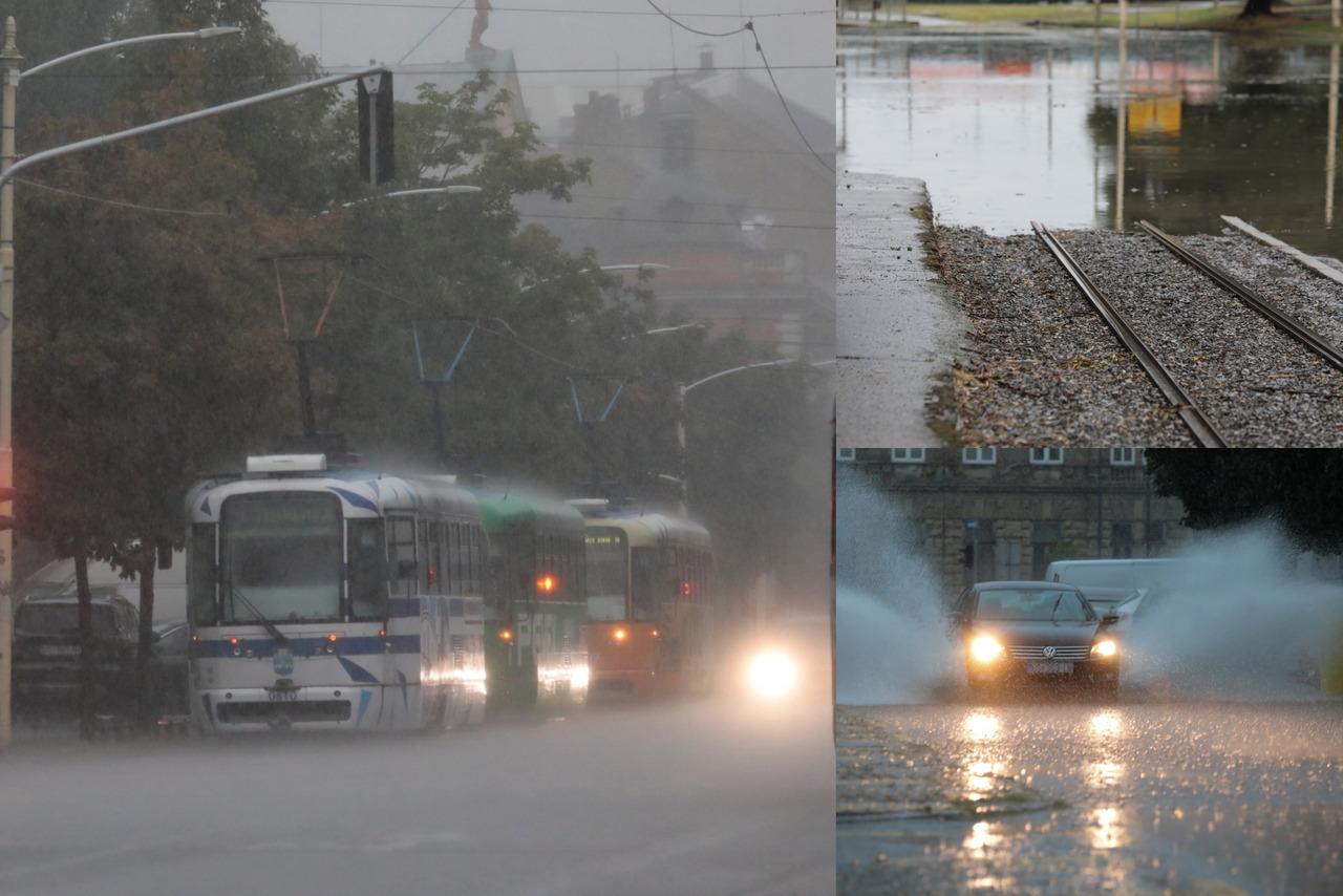 FOTO Olujno Nevrijeme U Osijeku Prouzročilo Zastoj Tramvaja! Civilna ...