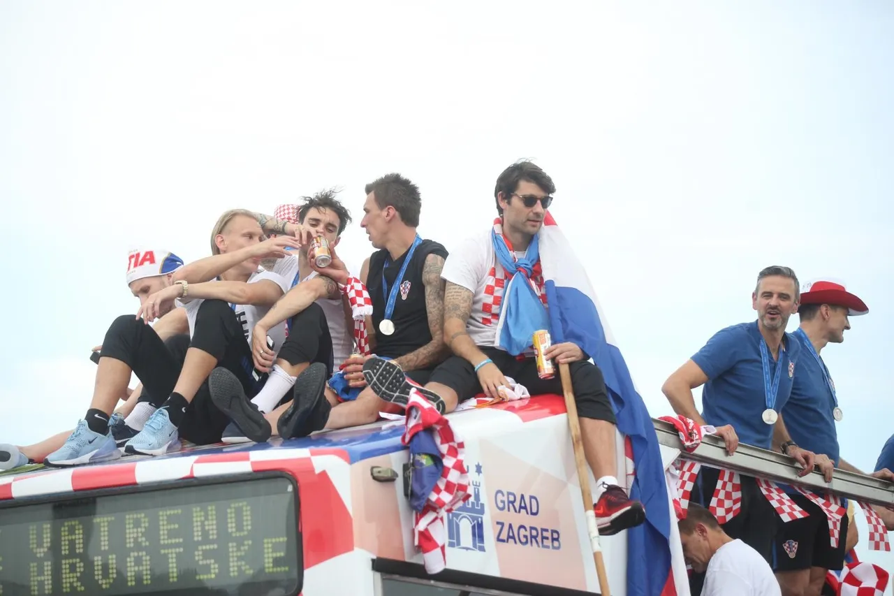 Doček reprezentacije nakon osvajanja srebrne medalje na Svjetskom prvenstvu u Rusiji 2018.