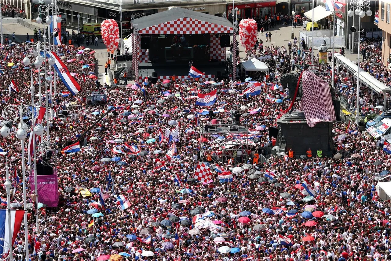 Doček reprezentacije nakon osvajanja srebrne medalje na Svjetskom prvenstvu u Rusiji 2018.