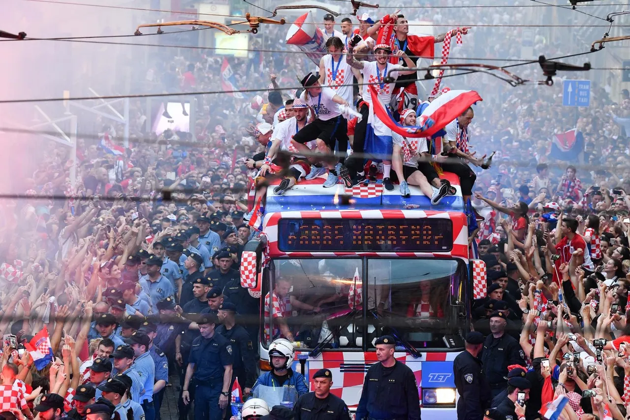 Doček reprezentacije nakon osvajanja srebrne medalje na Svjetskom prvenstvu u Rusiji 2018.
