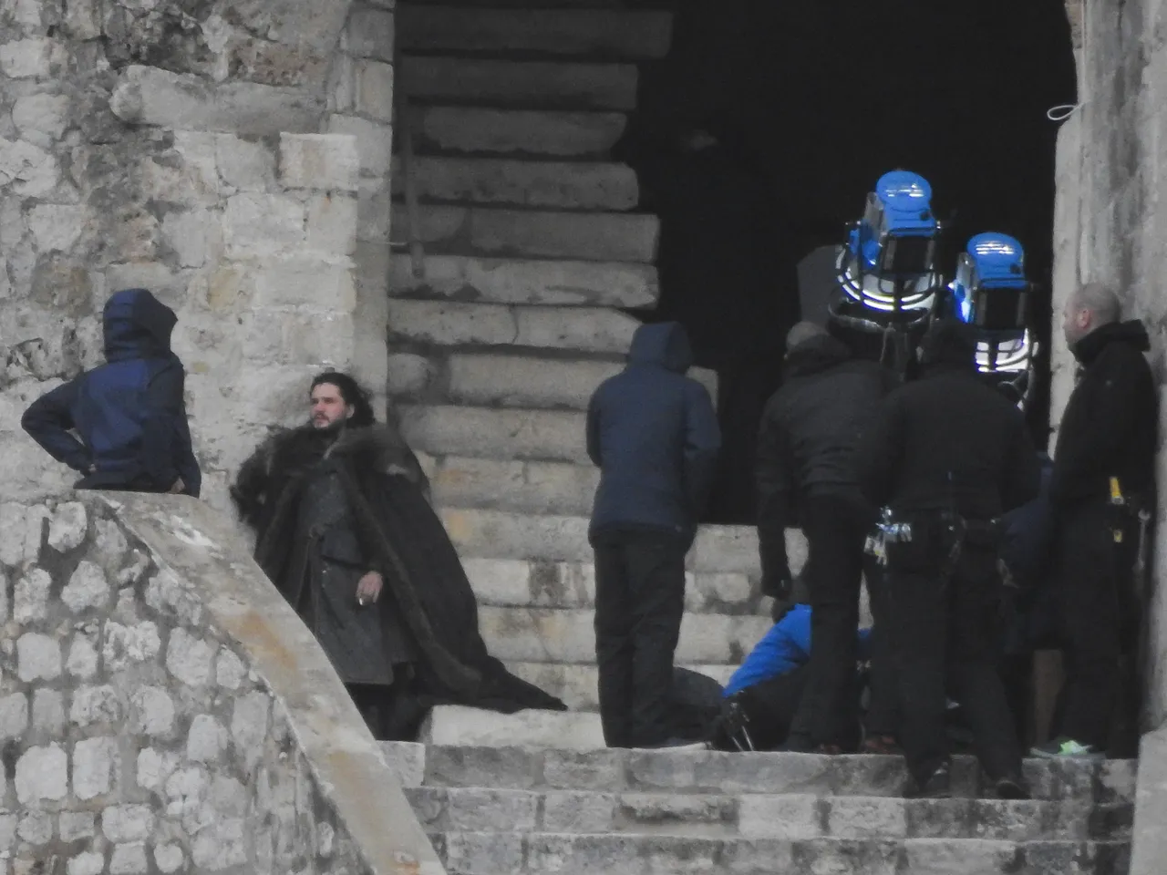 Kit Harington na snimanju Igre prijestolja u Dubrovniku