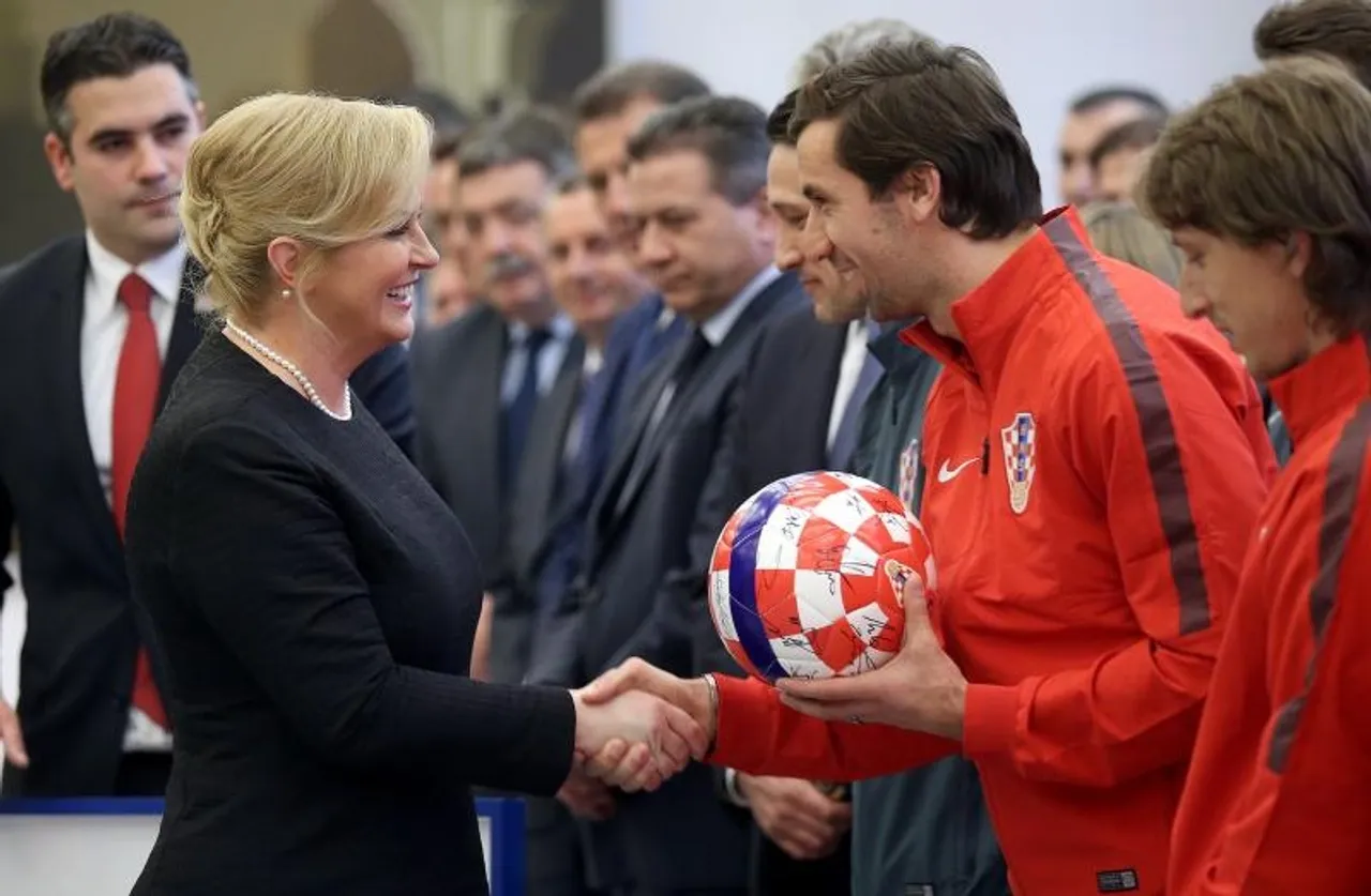 Predsjednica Grabar Kitarović primila nogometne reprezentativce