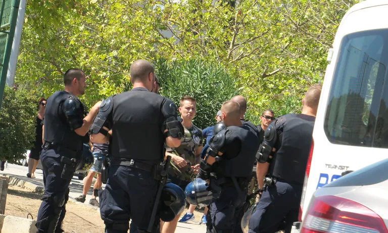 Split: interventna policija privela i evidentirala nekoliko poljskih navijača Hajduka