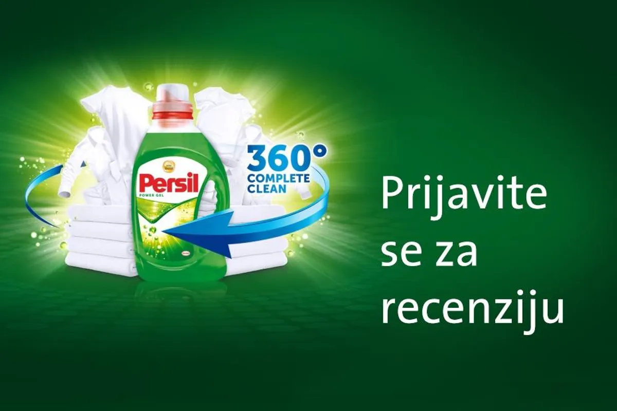 Prijavite se za recenziju Persil 360° Complete Clean deterdženta za pranje rublja