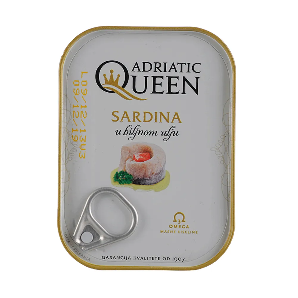 Adriatic Queen sardina u biljnom ulju 100g