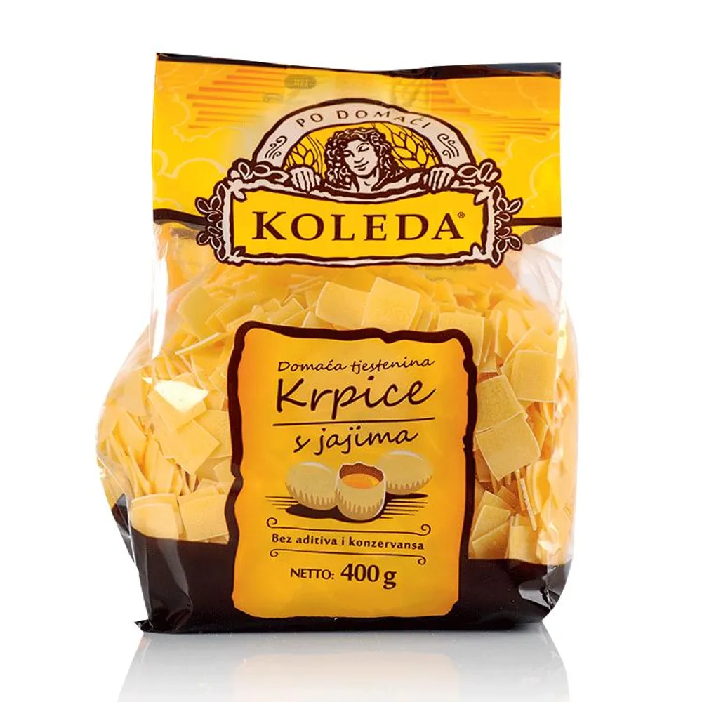 Tijesto krpice s jajima 400 g Koleda