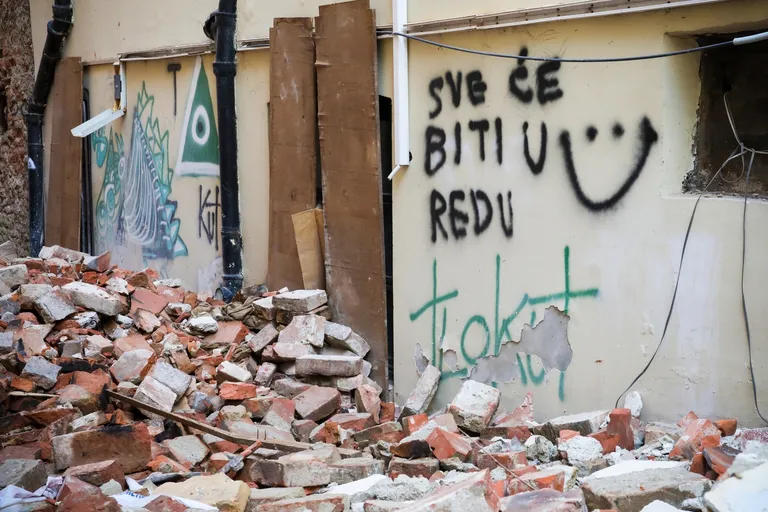 Zagreb: Dva mjeseca nakon potresa, Cesarćeva i dalje zakrčena