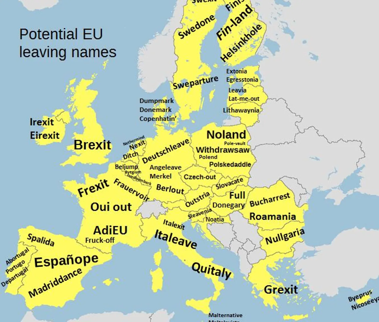 'Heavenatia' i 'Czech-out': Kako bi se zemlje EU zvale da nisu u Uniji?