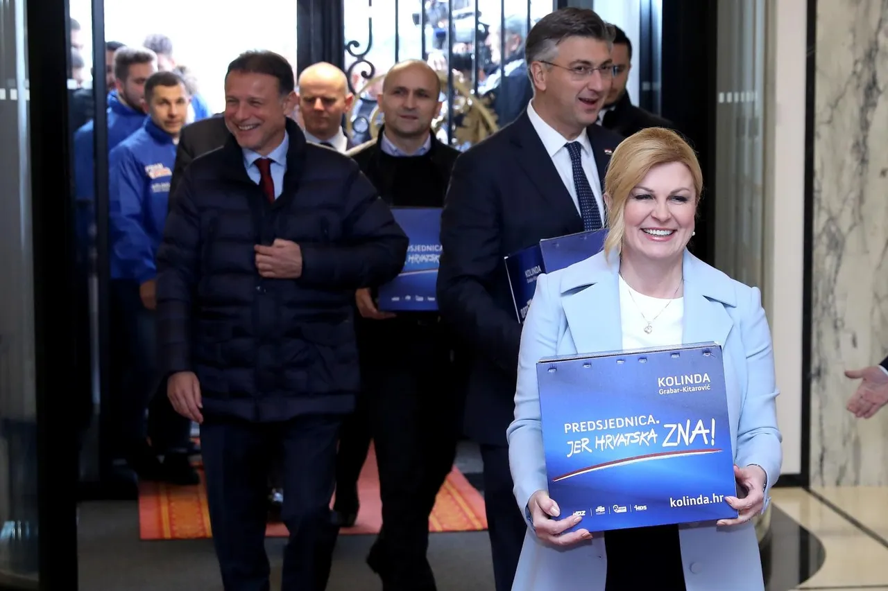 Kolinda Grabar-Kitarović i Andrej Plenković