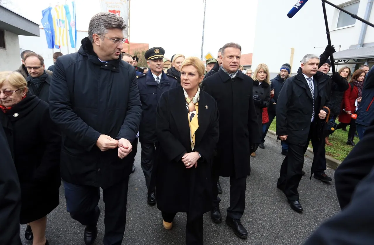 Kolinda Grabar Kitarović, Andrej Plenković i Gordan Jandroković