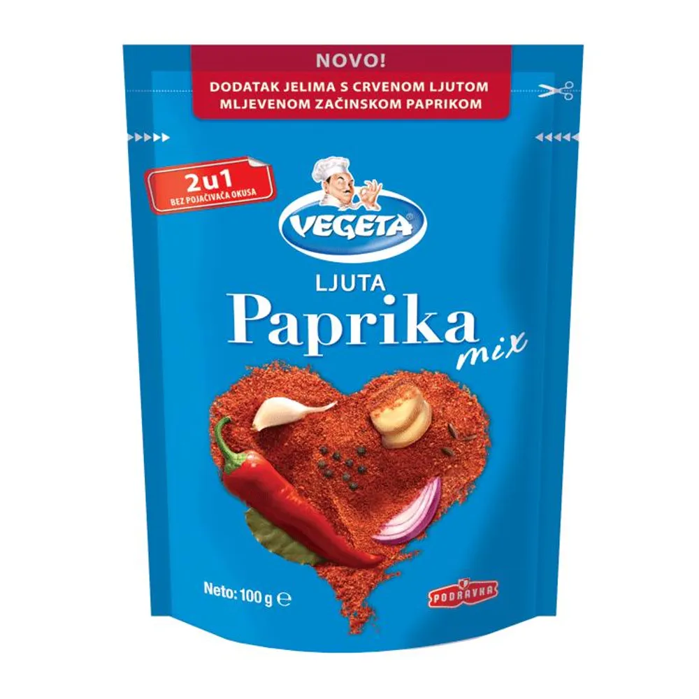 Vegeta ljuta paprika mix 100 g vrećica Podravka