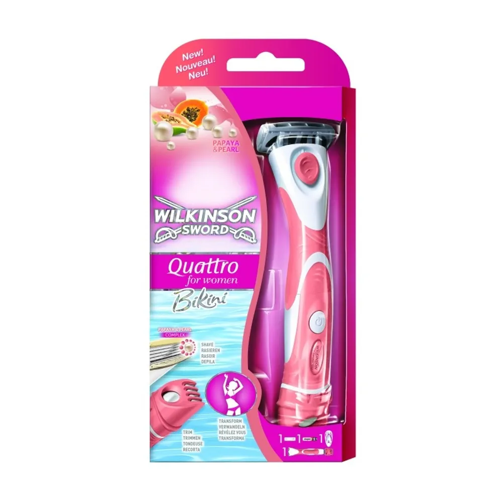 Wilkinson Sword Quattro Papaya & Pearl Bikini britvica za žene