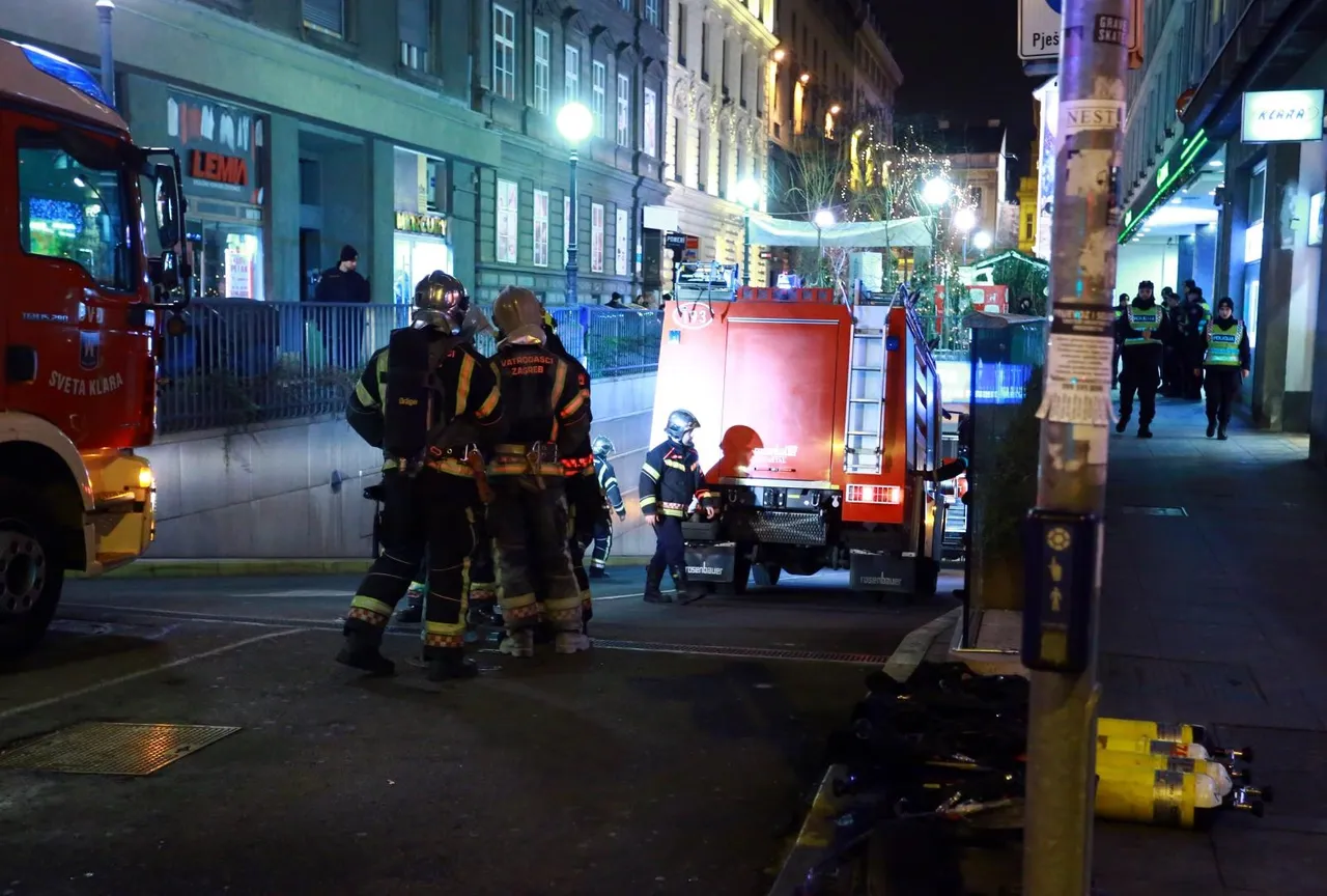 Zagreb: Intervencija vatrogasaca zbog kvara trafostanice u garaži centra Cvjetni