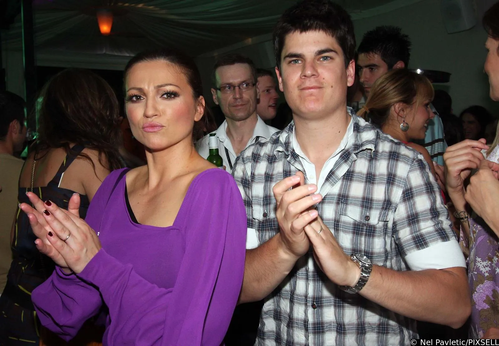 Nina Badrić 2008. godine s tadašnjim suprugom Bernardom u Opatiji 