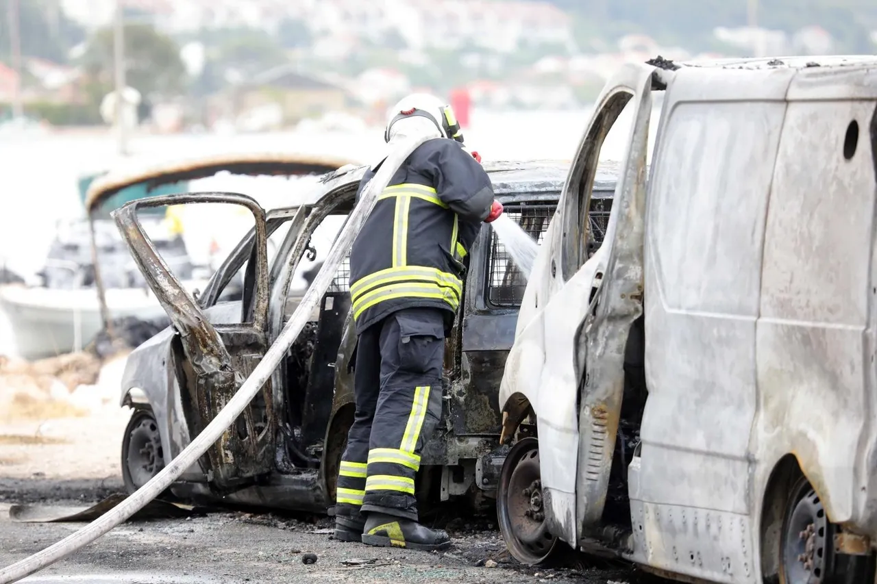 Na području Mirinova kod Dubrovnika danas popodne izbio je požar prilikom pretakanja goriva