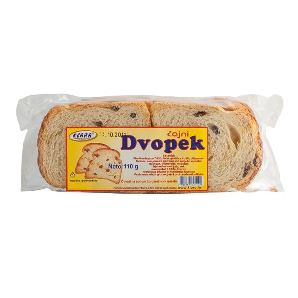 Dvopek čajni 110 g Klara