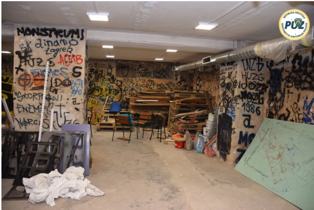 Policajci upali u prostorije BBB-a: Pronašli oružje, nacističke grafite i pirotehniku