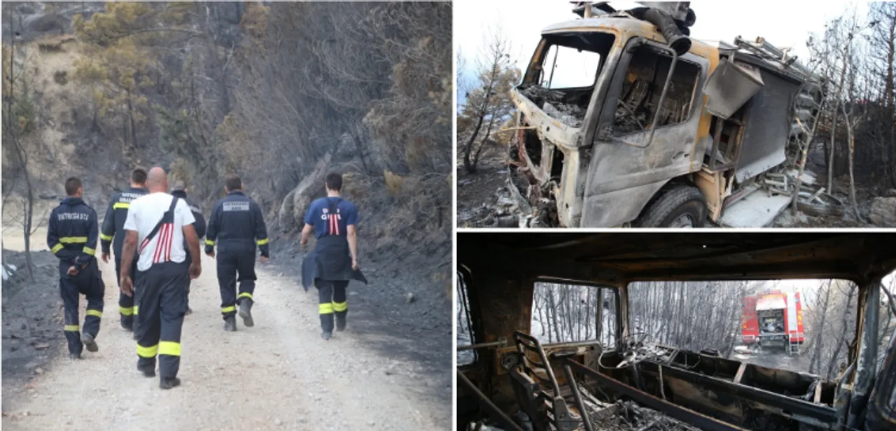 Vatrogasci probdjeli cijelu noć na požarištu kod Lokve Rogoznice
