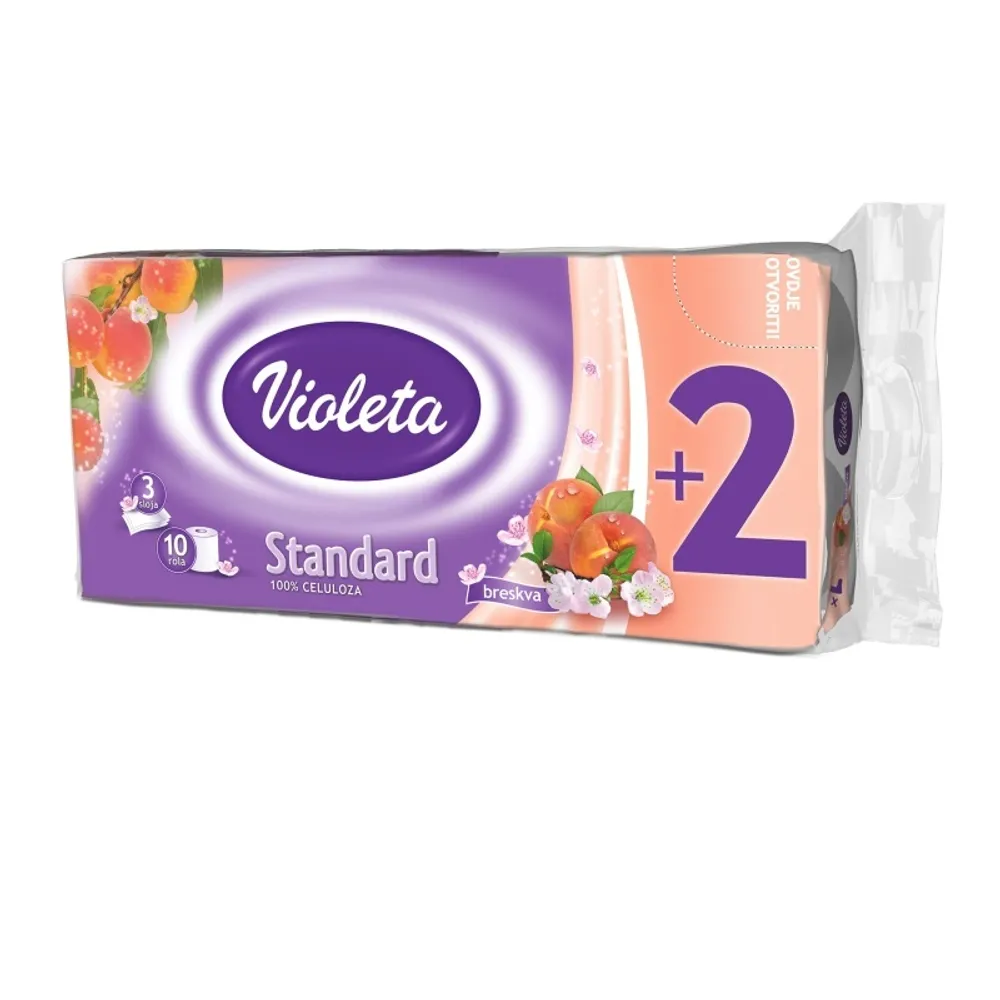 Violeta Toaletni Papir Premium Breskva  8+2
