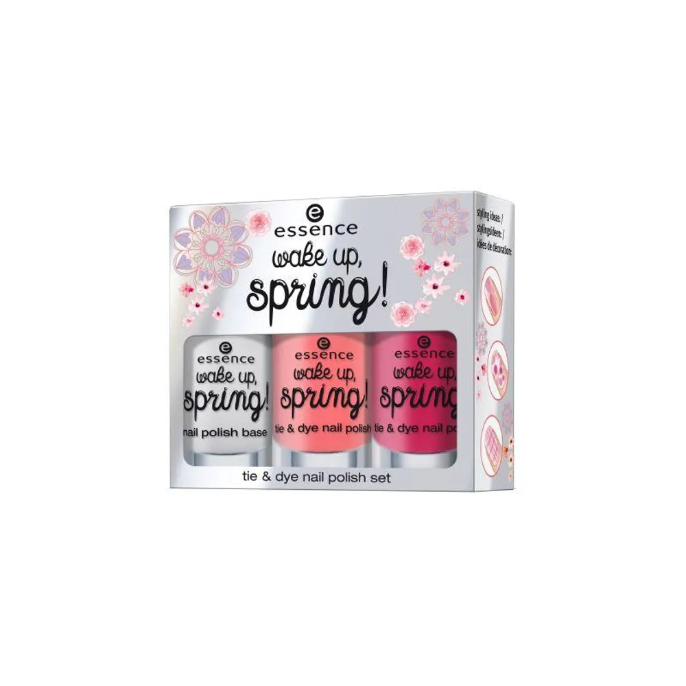 essence wake up, spring! – tie & dye nail set za lakiranje noktiju