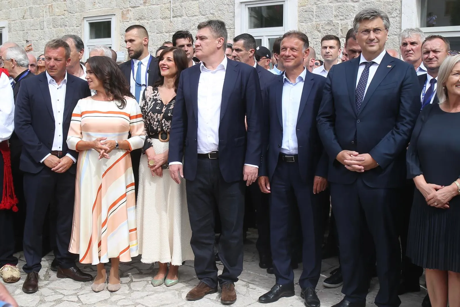Predsjednica Mađarske Katalin Novák, Sanja Musić Milanović, Zoran Milanović, Gordan Jandroković, Andrej Plenković