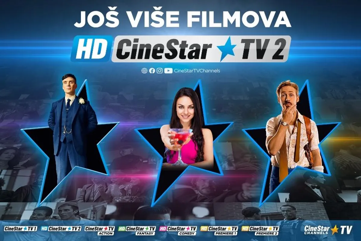 Novi kanal CineStar TV 2 HD donosi još više filmova